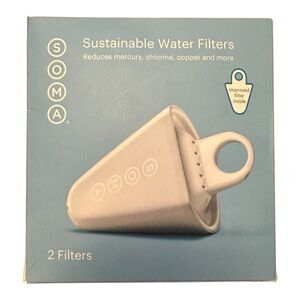 SOMA Sustainable Water Filters Replacement 2-Pack New-Sealed